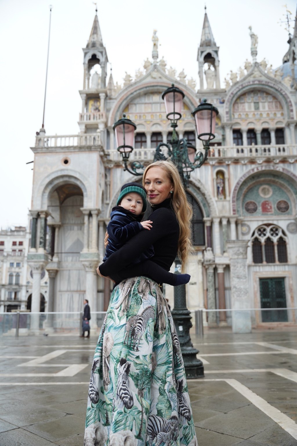 Charlene Rennit with Rumi in Venice