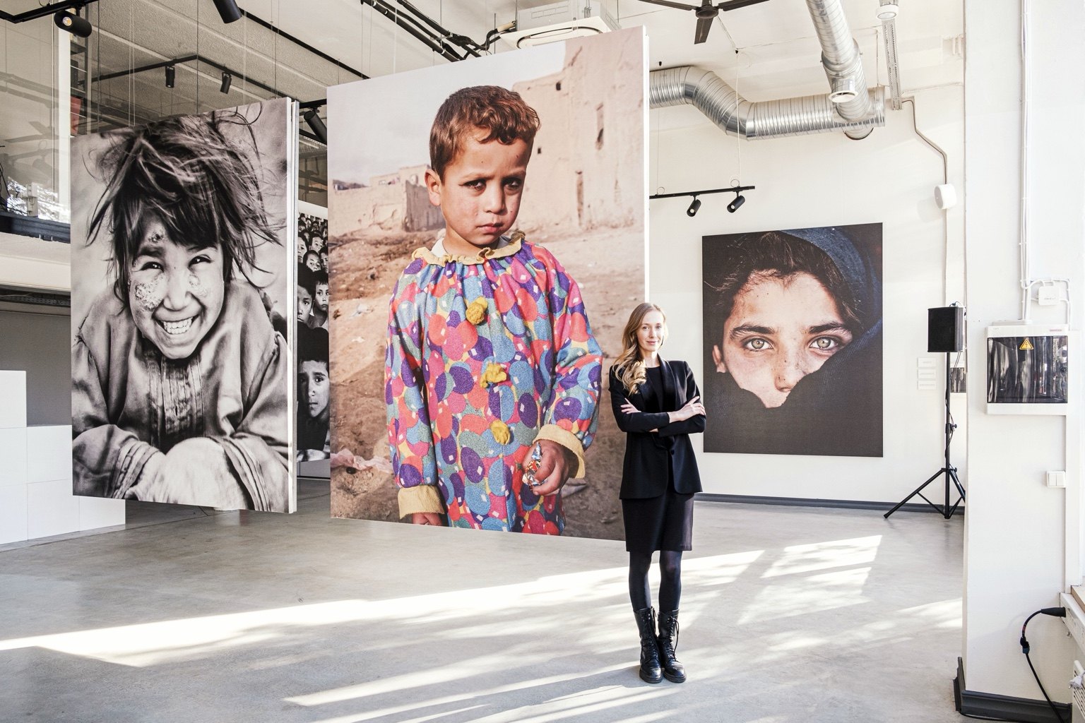 Charlene Rennit at the Invisible Sun exhibition